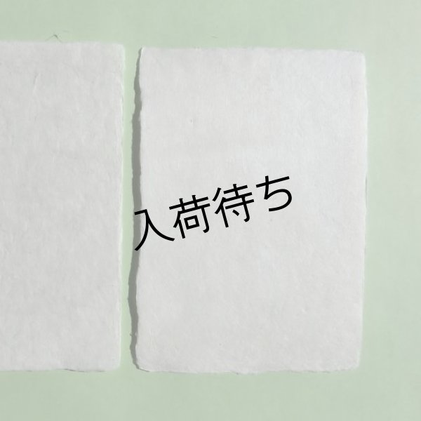 画像1: 土佐和紙　純楮カード（晒） (1)