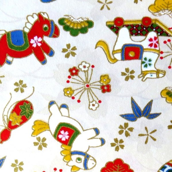 画像7: 京染千代紙 午柄(各色) (7)