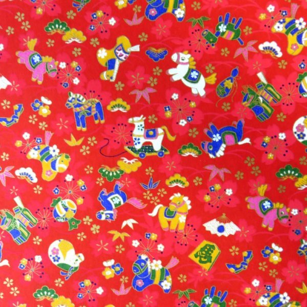 画像3: 京染千代紙 午柄(各色) (3)