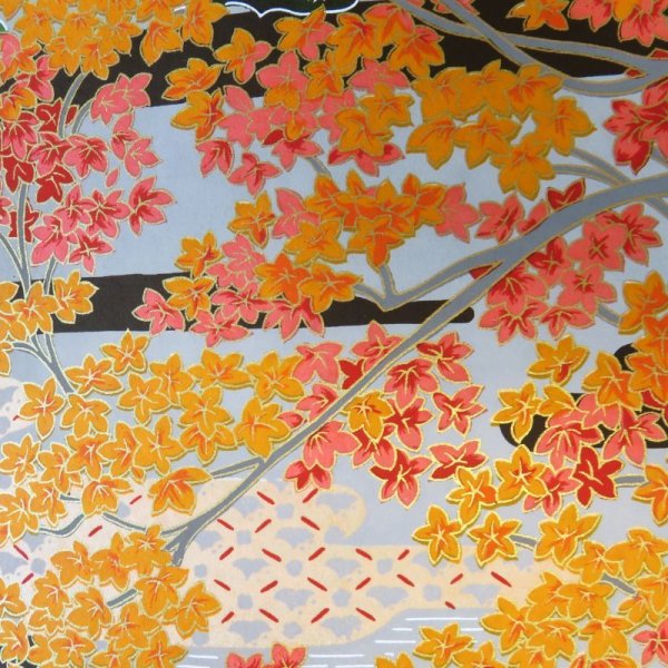 画像5: 京染千代紙 菊判 花鳥 (5)