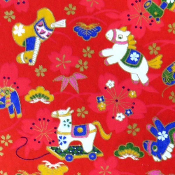 画像4: 京染千代紙 午柄(各色) (4)