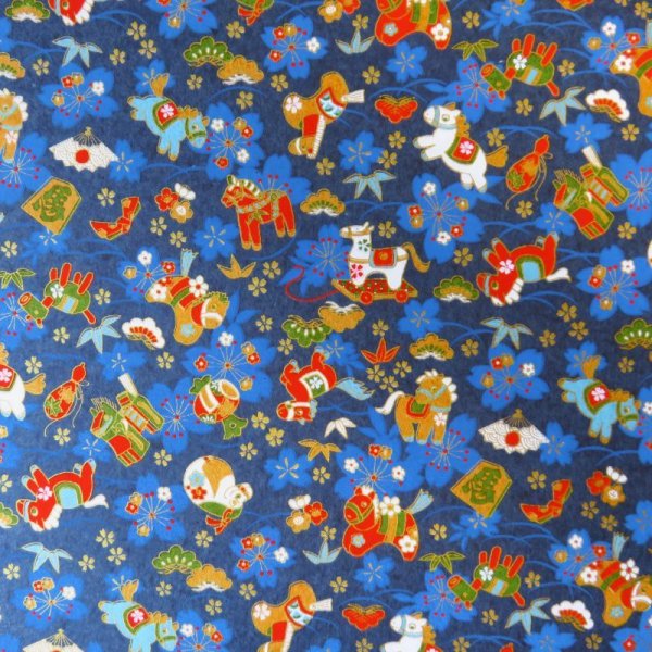 画像6: 京染千代紙 午柄(各色) (6)