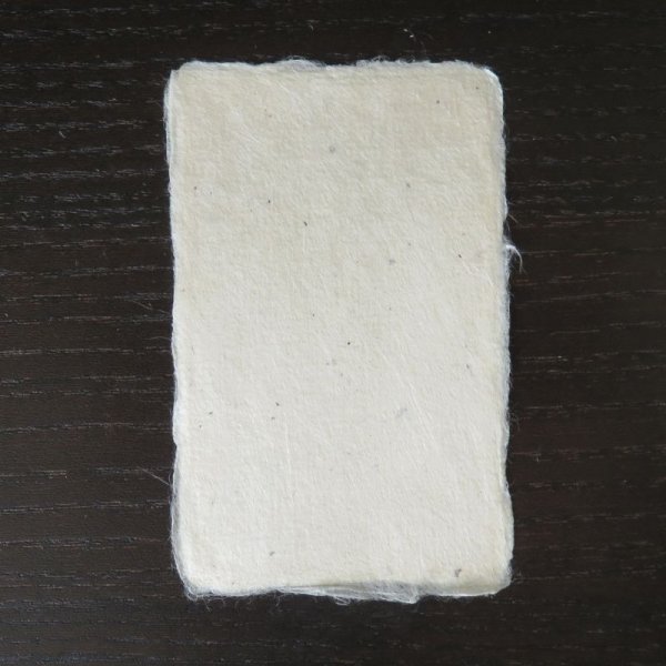 画像2: 122:名尾和紙 耳付名刺 (ちり入り) (100枚) (2)