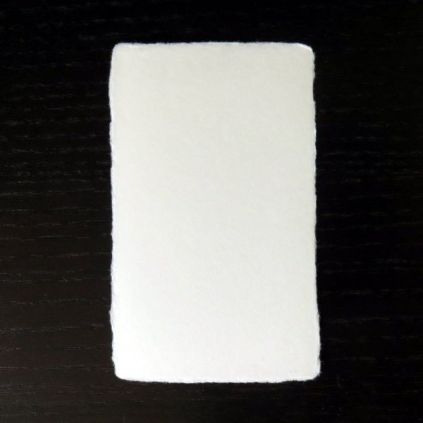 画像2: 111:越前和紙　一枚漉き耳付名刺 (紳士用) (100枚) (2)