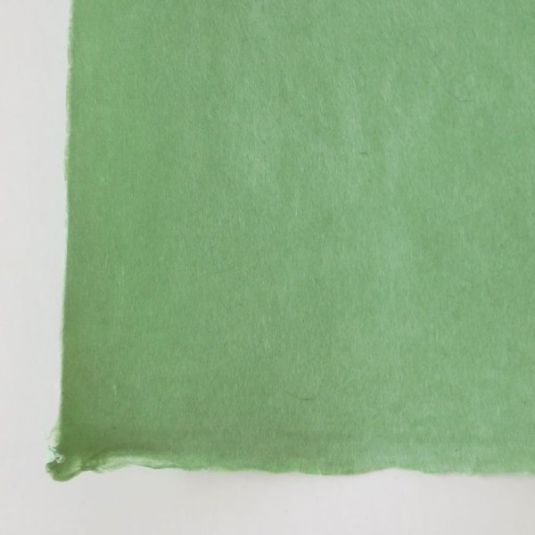 画像2: 無地染紙　薄緑 (2)