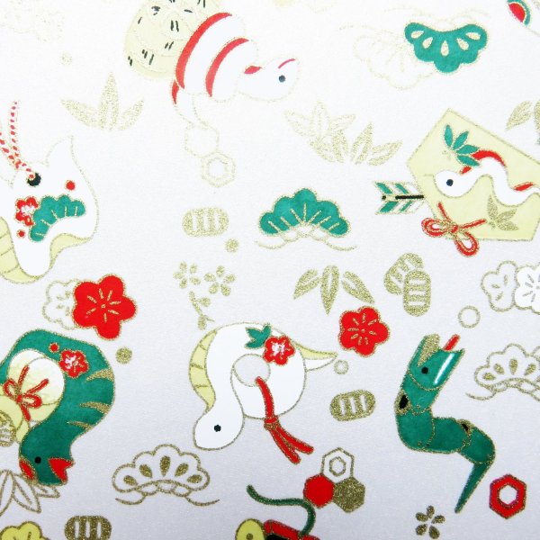 画像5: 京染千代紙　巳柄（各色） (5)