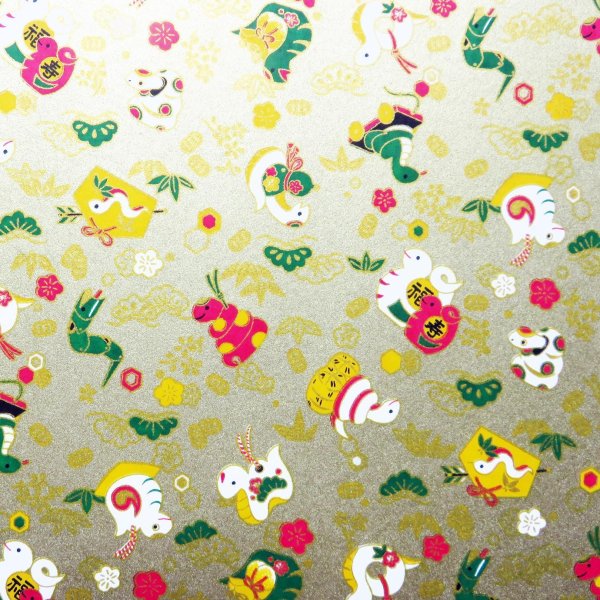 画像12: 京染千代紙　巳柄（各色） (12)