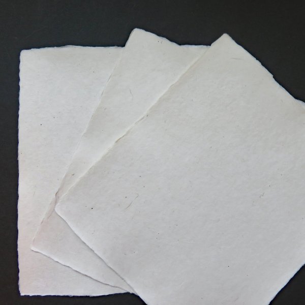 画像2: 内山和紙 色紙 耳付 ちり入 (2)