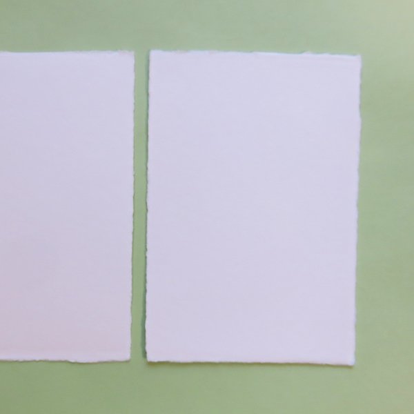 画像1: 越前和紙　カード（白） (1)