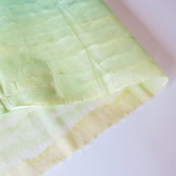 画像1: さざ波ぼかし　黄緑 (1)