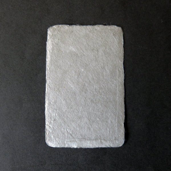 画像1: 131:名尾和紙　耳付名刺（グレイ）サンプル（1枚） (1)